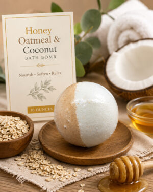 Honey Oatmeal & Coconut Bath Bombs